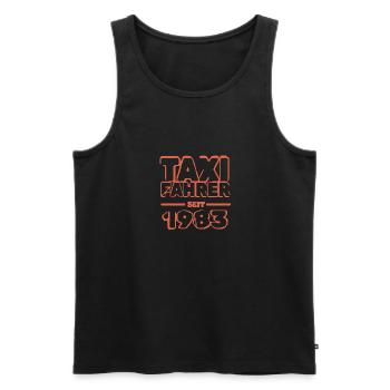 Jahr 1983 - Männer Premium Bio Tank Top - Schwarz - Vorne - Michal (187cm)