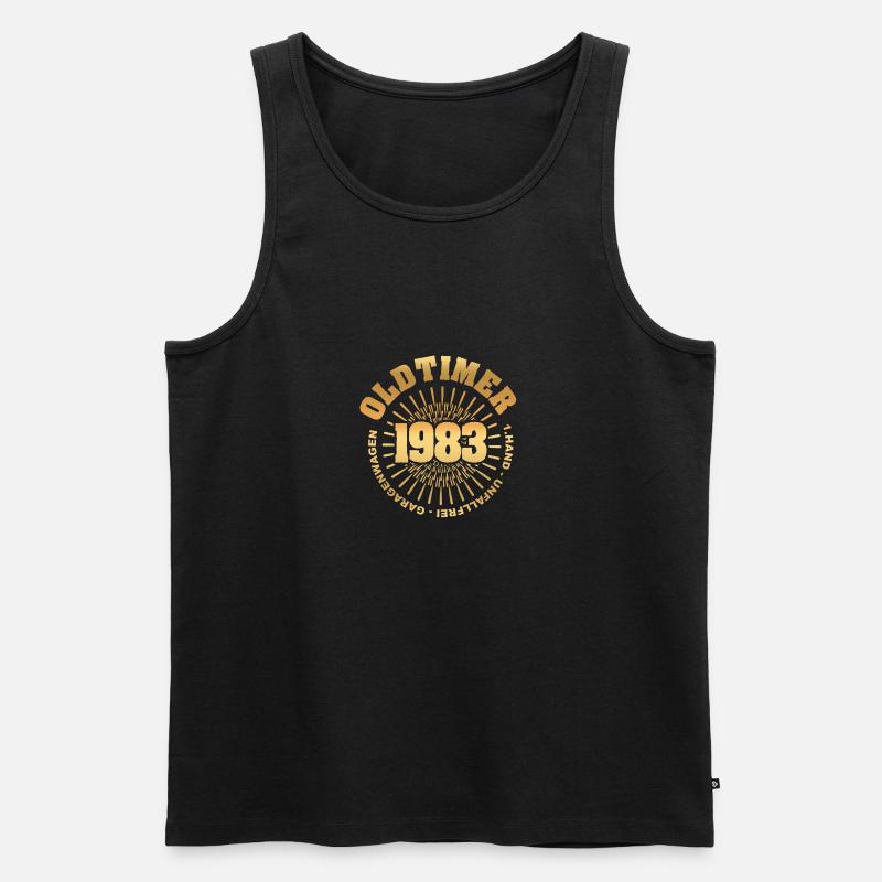 1983 - Männer Premium Bio Tank Top - Schwarz