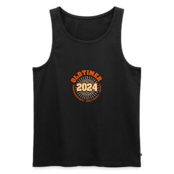 Spruch 2024 - Männer Premium Bio Tank Top - Schwarz - Vorne - Michal (187cm)