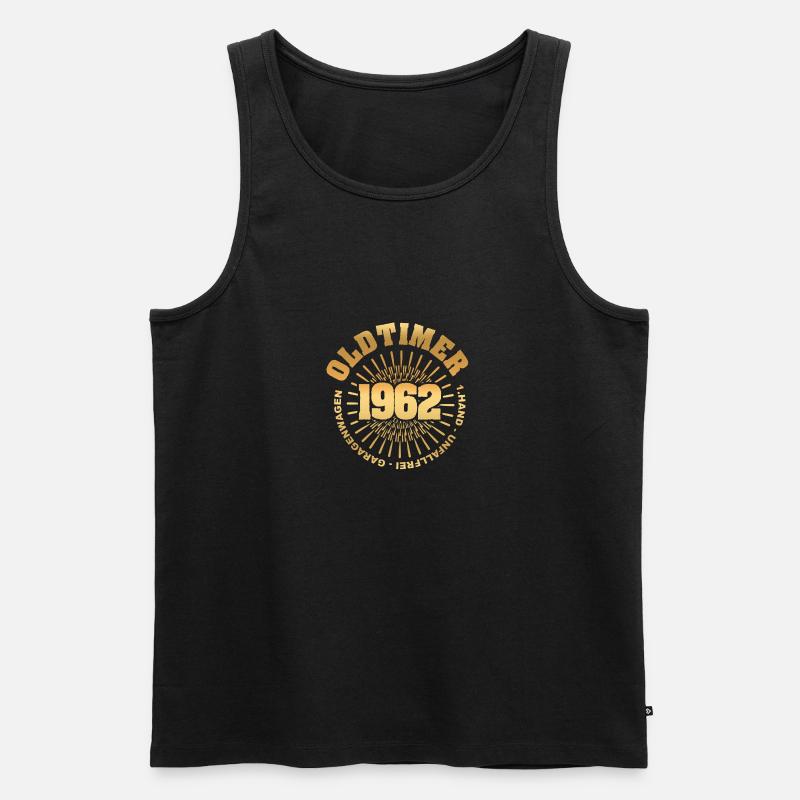 Geschenkidee 1962 - Männer Premium Bio Tank Top - Schwarz