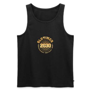 2030 - Männer Premium Bio Tank Top - Schwarz - Vorne - Michal (187cm)