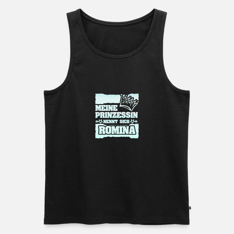 Prinzessin Romina - Männer Premium Bio Tank Top - Schwarz