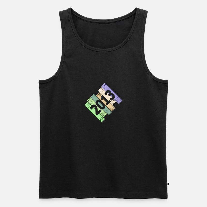 2013 - Männer Premium Bio Tank Top - Schwarz