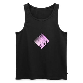 1973 - Männer Premium Bio Tank Top - Schwarz - Vorne - AI Model Male 178 light (178cm)