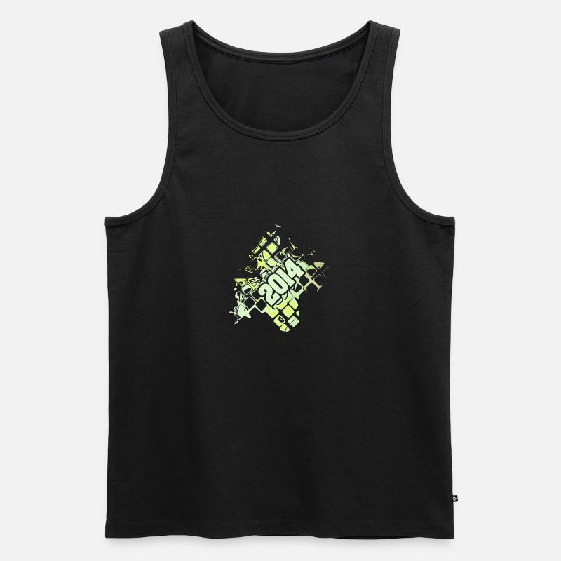 2014 - Männer Premium Bio Tank Top - Schwarz