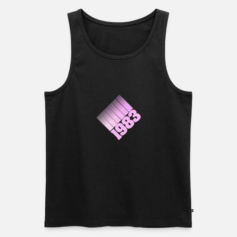 1983 - Männer Premium Bio Tank Top - Schwarz
