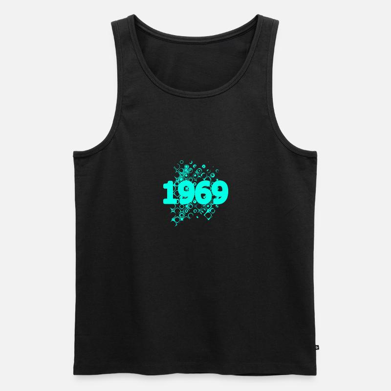 Retro 1969 - Männer Premium Bio Tank Top - Schwarz