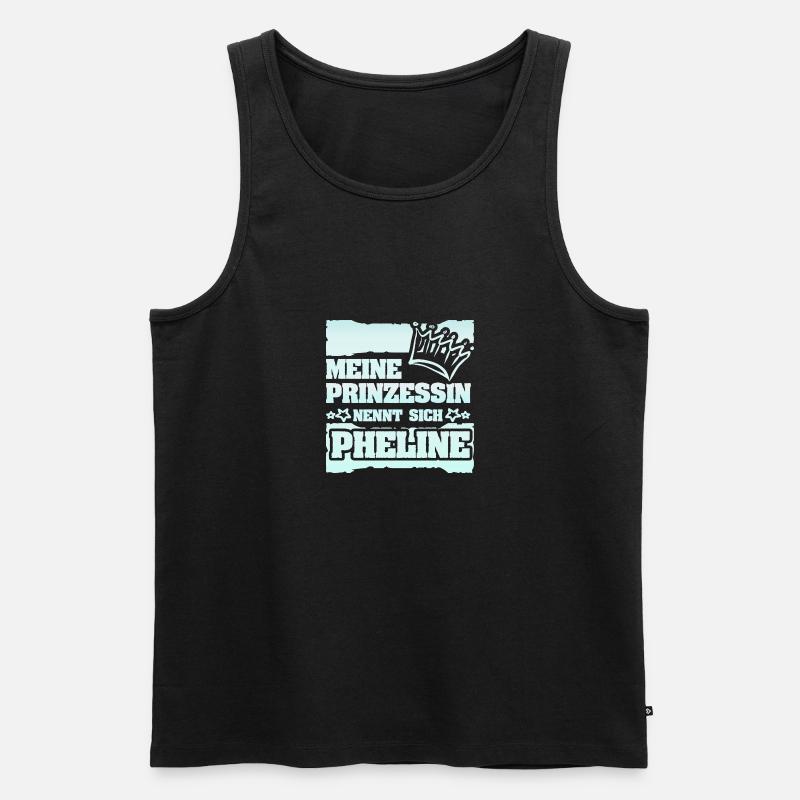 Pheline als Mädchenname - Männer Premium Bio Tank Top - Schwarz
