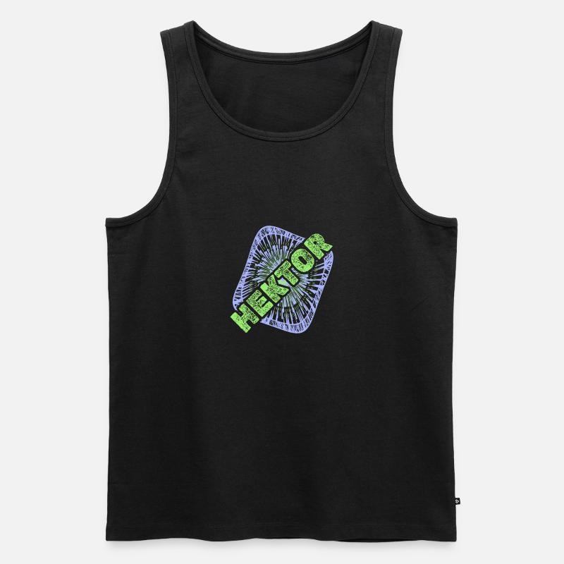 Hektor als Hektor - Männer Premium Bio Tank Top - Schwarz