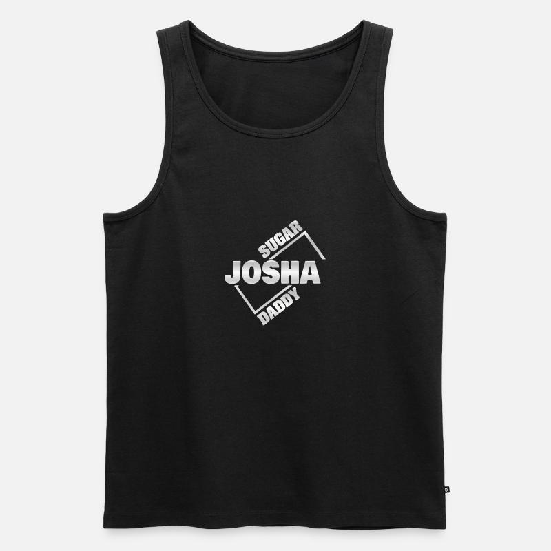 Sugardaddy Josha - Männer Premium Bio Tank Top - Schwarz