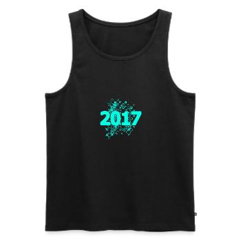 2017 - Men's Premium Organic Tank Top - black - Front - Michal (187cm)