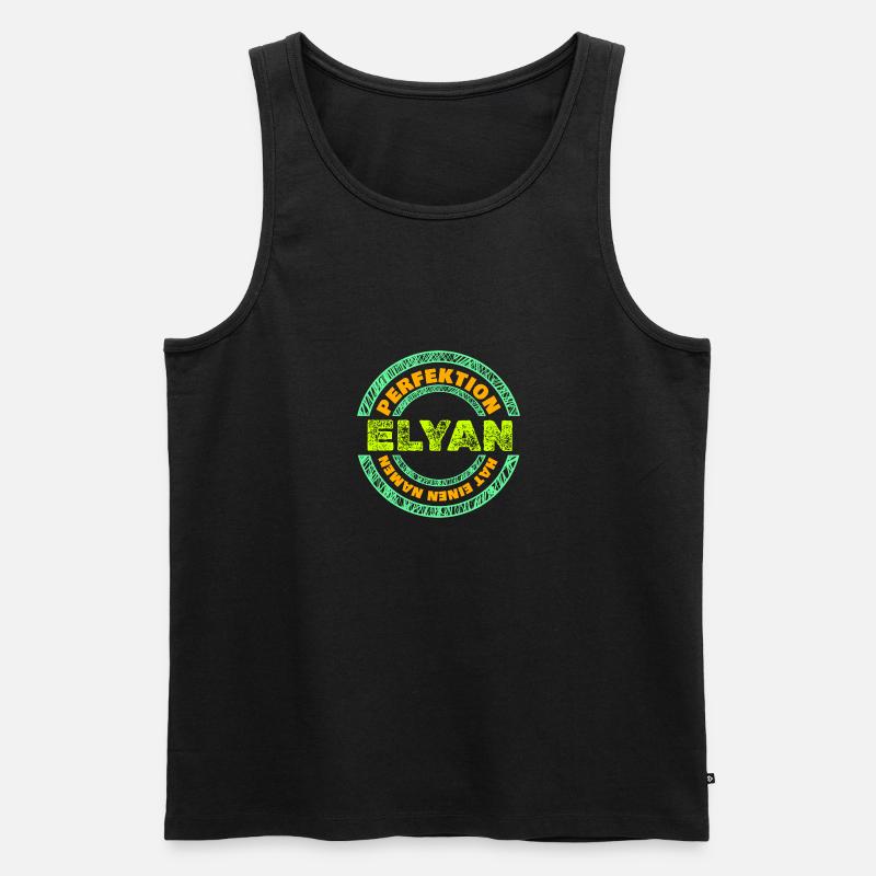 Geschenk für Elyan - Männer Premium Bio Tank Top - Schwarz