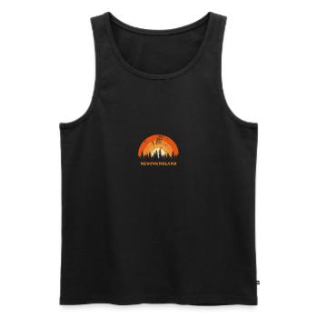 Vintage Terre-Neuve Canada Fan rétro Cool coucher de soleil - Débardeur bio Premium Homme - noir - Devant - Michal (187cm)