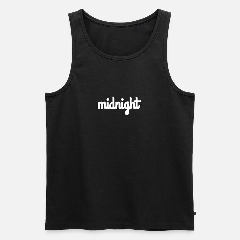 midnight - Männer Premium Bio Tank Top - Schwarz