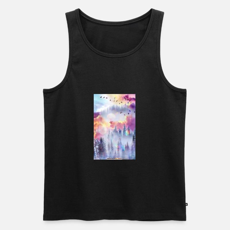 Fantasy-Land - Männer Premium Bio Tank Top - Schwarz