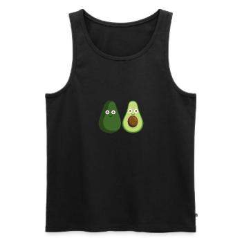 avocado,avocado,couple,couple - Men's Premium Organic Tank Top - black - Front - Michal (187cm)