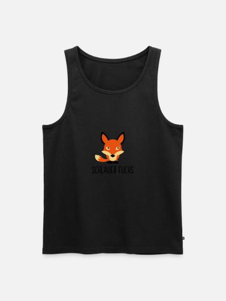 I am a cunning fox - Men's Premium Organic Tank Top - black