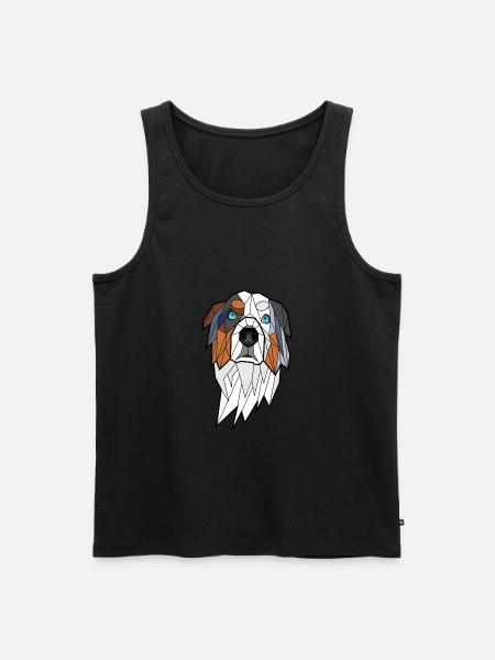Australian Geometric Shepherd - Men's Premium Organic Tank Top - black