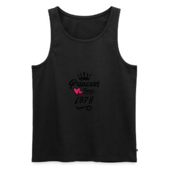 1978 Prinzessin Geburtstag - Männer Premium Bio Tank Top - Schwarz - Vorne - Michal (187cm)