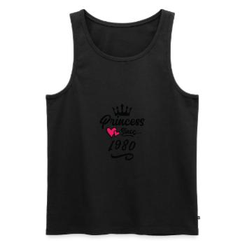 1980 Prinzessin Geburtstag - Männer Premium Bio Tank Top - Schwarz - Vorne - Michal (187cm)