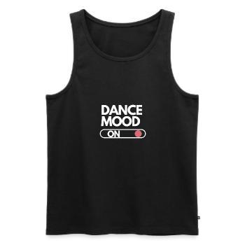 Dance mood on dancing tanzen fitness Geschenkidee - Männer Premium Bio Tank Top - Schwarz - Vorne - Michal (187cm)