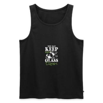 You Can Keep Your Glass Slippers Stepptanz für - Männer Premium Bio Tank Top - Schwarz - Vorne - AI Model Male 178 light (178cm)