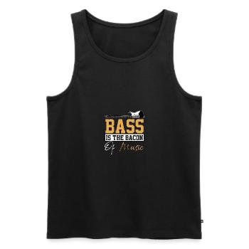 Bass Is The Bacon Of Music Bass Guitarist Bass - Men's Premium Organic Tank Top - black - Front - Michal (187cm)