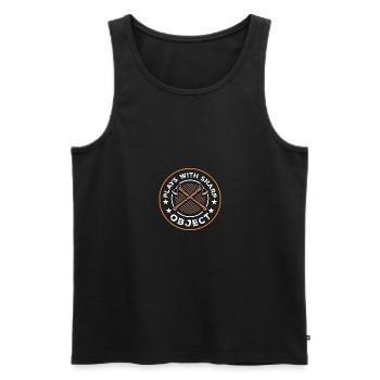 Plays With Sharp Objects Sport Axe & - Men's Premium Organic Tank Top - black - Front - Michal (187cm)
