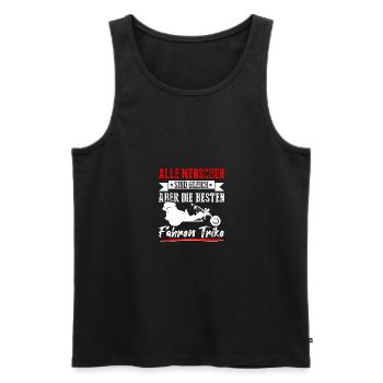 Alle Menschen Gleich Die Besten Fahren Trike - Männer Premium Bio Tank Top - Schwarz - Vorne - Michal (187cm)