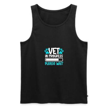 Vet In Progress Please Wait Veterinarian Veterinary - Men's Premium Organic Tank Top - black - Front - Michal (187cm)
