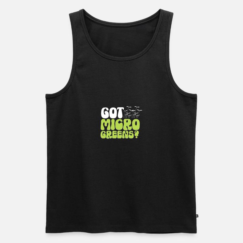 Got Microgreens Gärtnern Microgreen - Männer Premium Bio Tank Top - Schwarz