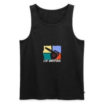 Leaf Whisperer Gartenarbeit Garten Laubbläser - Männer Premium Bio Tank Top - Schwarz - Vorne - AI Model Male 178 light (178cm)