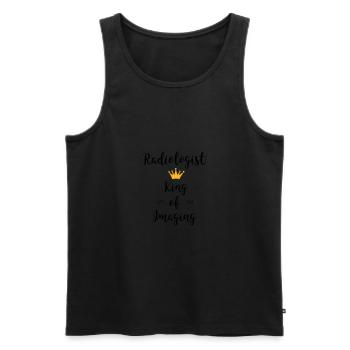 Radiologist: King of Imaging - Men's Premium Organic Tank Top - black - Front - Michal (187cm)