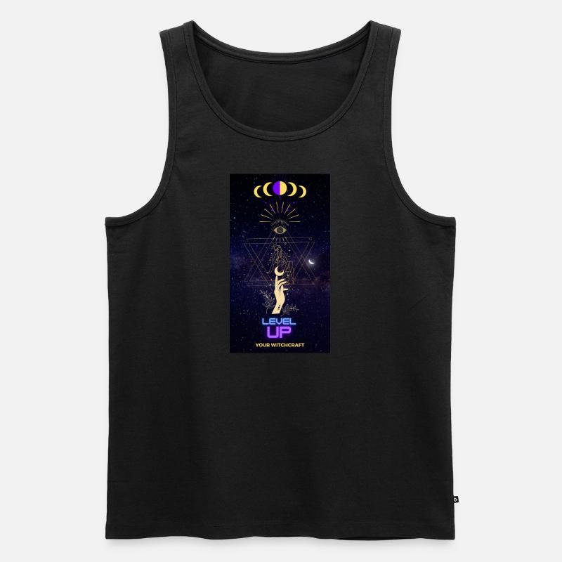Level Up - Männer Premium Bio Tank Top - Schwarz