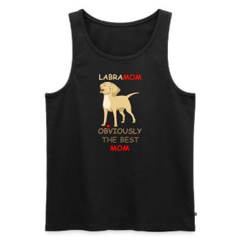 Mother's Day Gift Dog Mom Gift Idea - Men's Premium Organic Tank Top - black - Front - Michal (187cm)