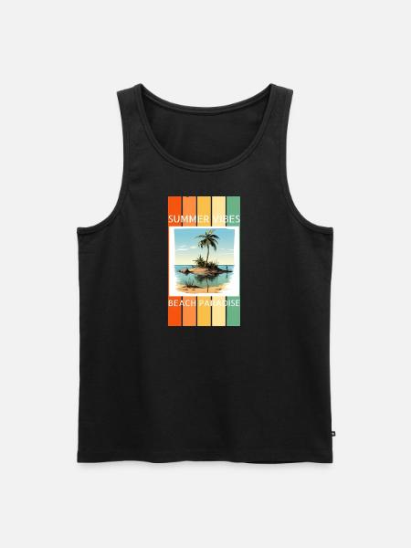 Summer Vibes - Männer Premium Bio Tank Top - Schwarz