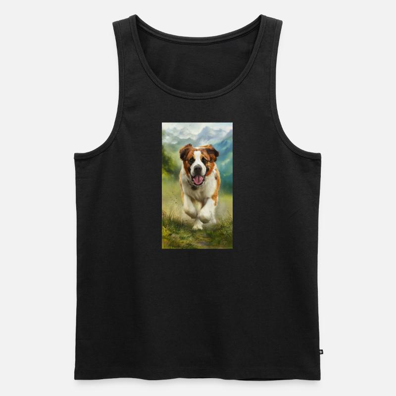 Wuffi - Männer Premium Bio Tank Top - Schwarz