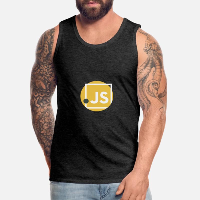 JavaScript dot JS Men's Premium Organic Tank Top