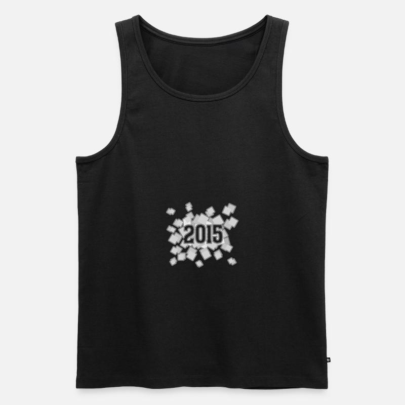 2015 - Männer Premium Bio Tank Top - Schwarz