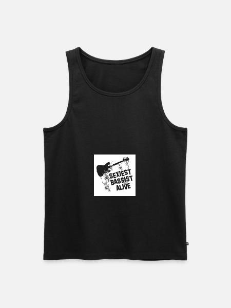 Bassist Groupie - Männer Premium Bio Tank Top - Schwarz
