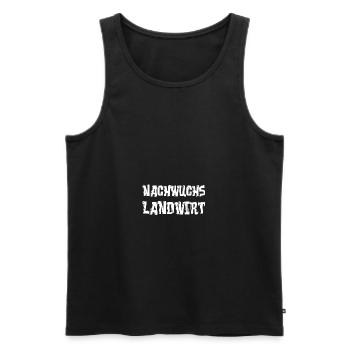 NACHWUCHS LANDWIRT - Männer Premium Bio Tank Top - Schwarz - Vorne - Michal (187cm)