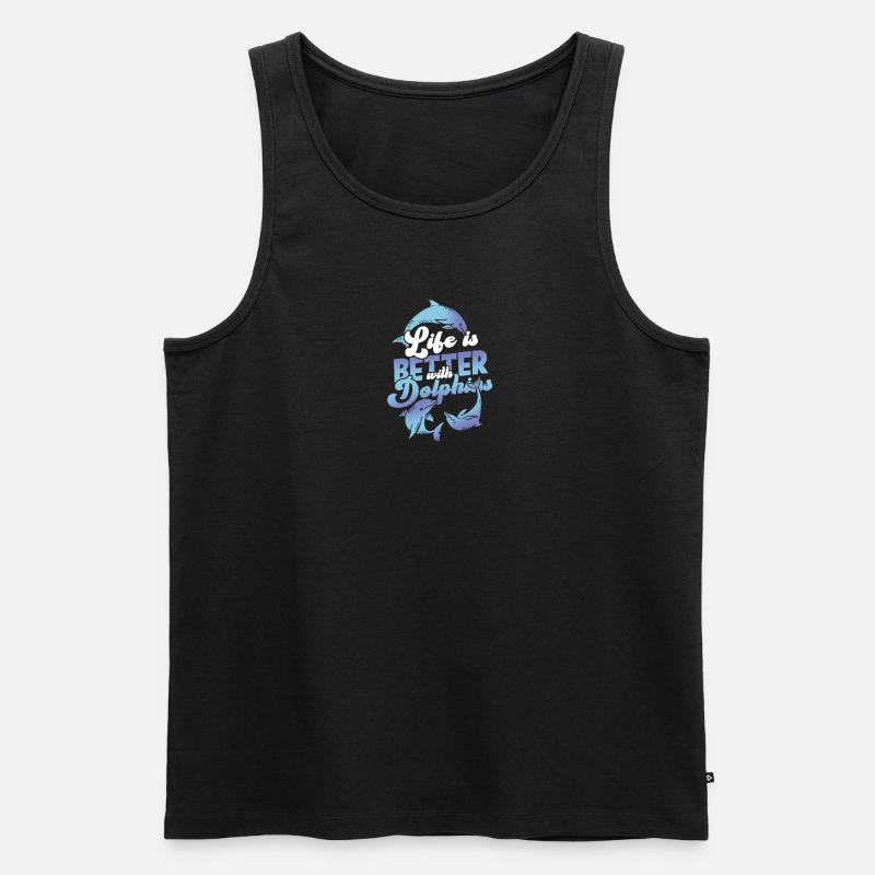 Erde mit Kindern - Umwelt - Männer Premium Bio Tank Top - Schwarz