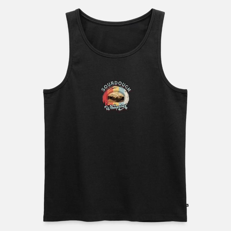 Sauerteigflüsterer - Brotbacken - Männer Premium Bio Tank Top - Schwarz