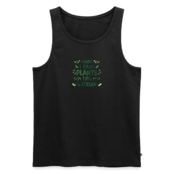 Gärtner Obstgarten Hobbygärtner Geschenk Garten - Männer Premium Bio Tank Top - Schwarz - Vorne - Michal (187cm)