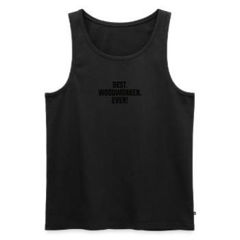 Holz Kettensäge Holzfäller Holzarbeiter Klettern - Männer Premium Bio Tank Top - Schwarz - Vorne - Michal (187cm)
