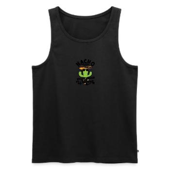 Nacho Average Breast Cancer Warrior - salsa - Débardeur bio Premium Homme - noir - Devant - Michal (187cm)