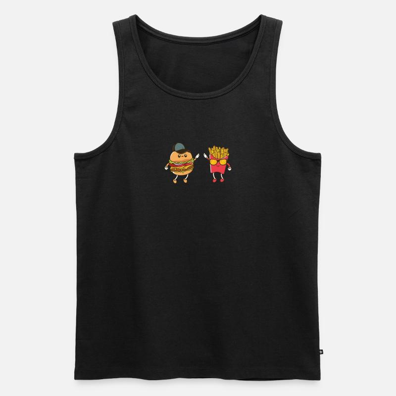 Sous Vide Everything - Pizza - Männer Premium Bio Tank Top - Schwarz