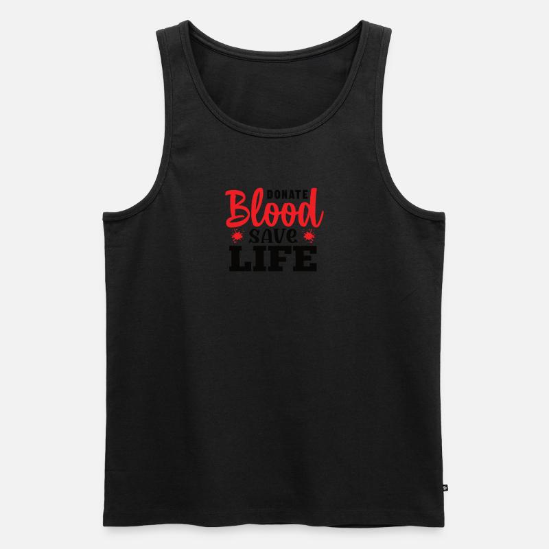 Blutspende Blutspenden Blutspender - Männer Premium Bio Tank Top - undefined