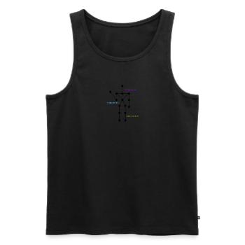 Anomalie erkannt Erfasste Anomalie - Geist - Männer Premium Bio Tank Top - Schwarz - Vorne - AI Model Male 178 light (178cm)