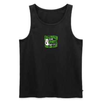 Halloweed für Spirituosen, die high werden und schweben - - Männer Premium Bio Tank Top - Schwarz - Vorne - AI Model Male 178 light (178cm)